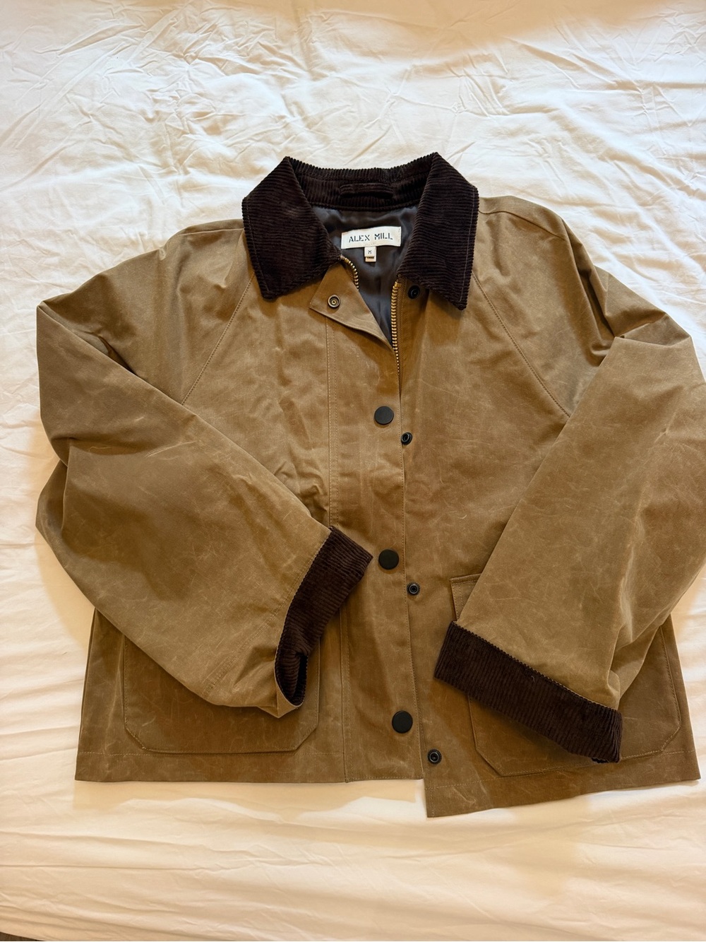 Alex Mill Chiltern cropped waxed cotton barn jacket NWT - Picture 4 of 6